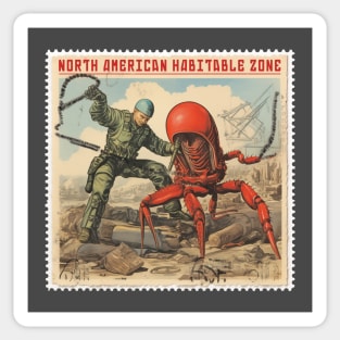 North American Habitable Zone Scorpion Fighter Tourism Sticker